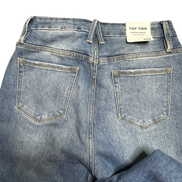 Top Tier high rise flare leg jeans tall NWT 9 - Picture 5 of 8